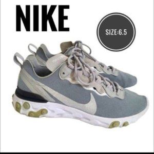 Nike  React Element 55 'Silver' Athletic Running Shoes BQ6166-007 Men's …